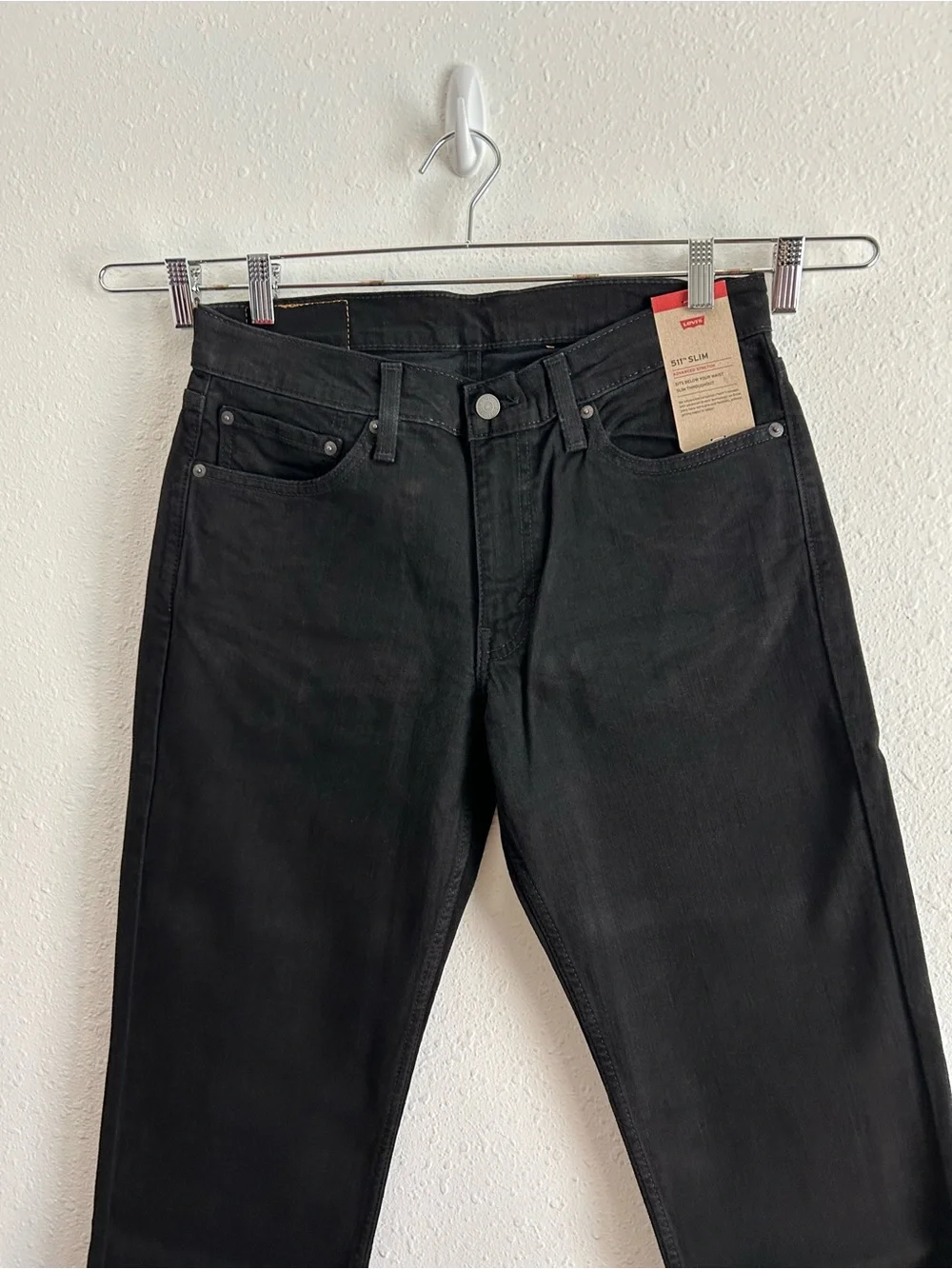 Levi's 511 Slim Jeans Men's Size 32x34 Black Denim Stretch Classic